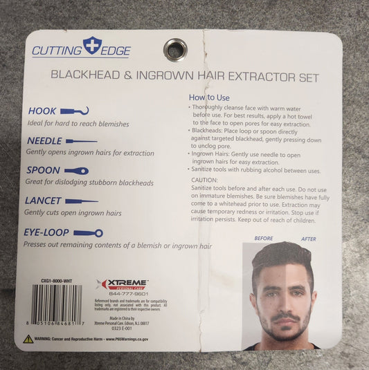 Blackhead & Ingrown Hair Extractor Set – Professional Stainless Steel Tools for Clear Skin - Unrestricted Goods