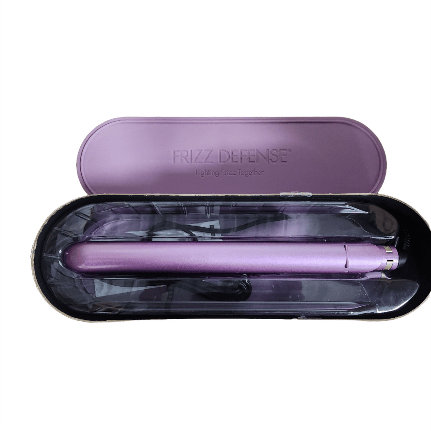 Conair Frizz Defense 1" Flat Iron Hair Straightener, Titanium Plates with Auto Shut - Off and Swivel Cord