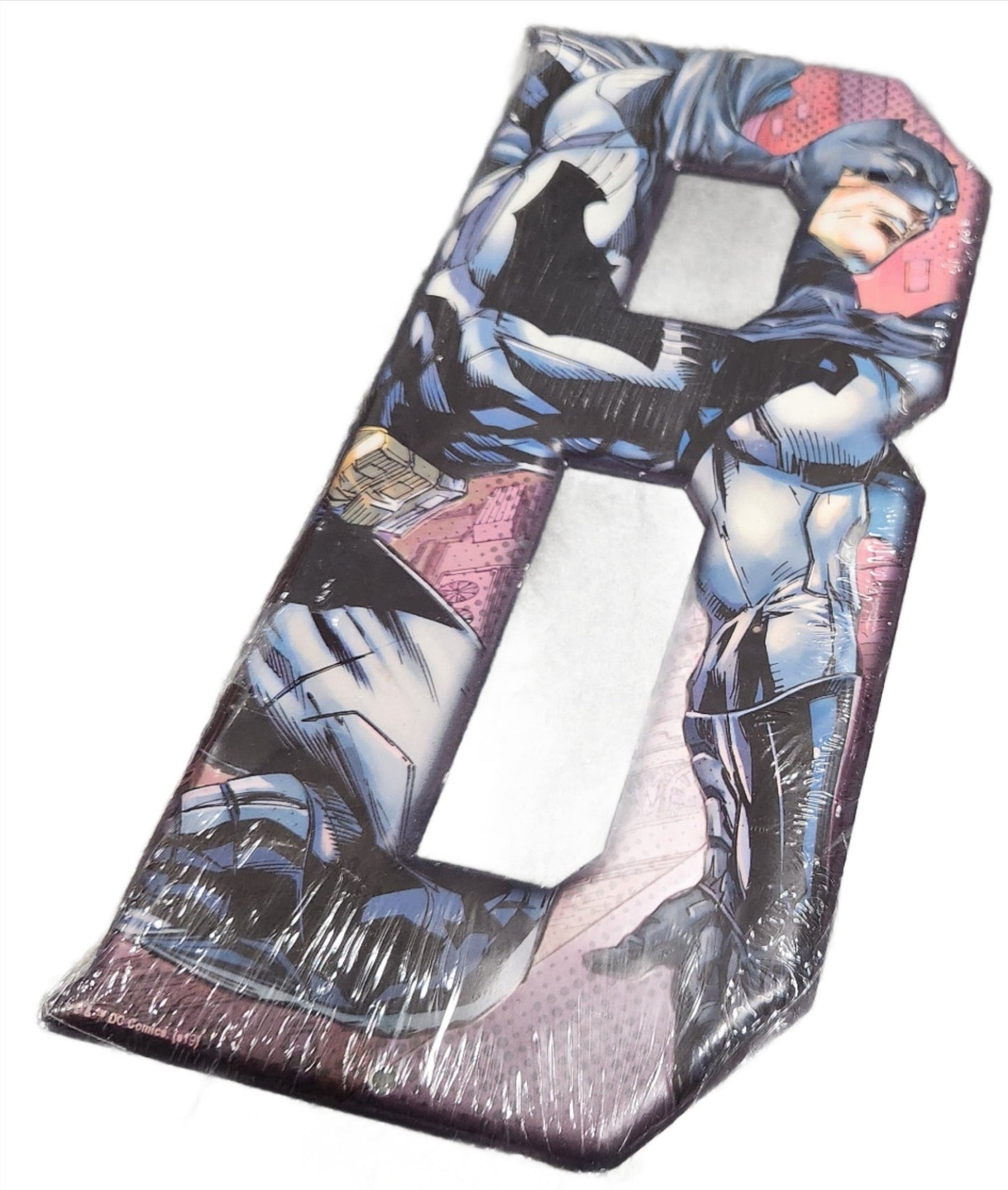 DC Batman ‘B’ Wall Art – 5x10 Inch Wooden Sign Featuring Iconic Batman Letter Design – Superhero Room Decor for Fans & Kids - Unrestricted Goods
