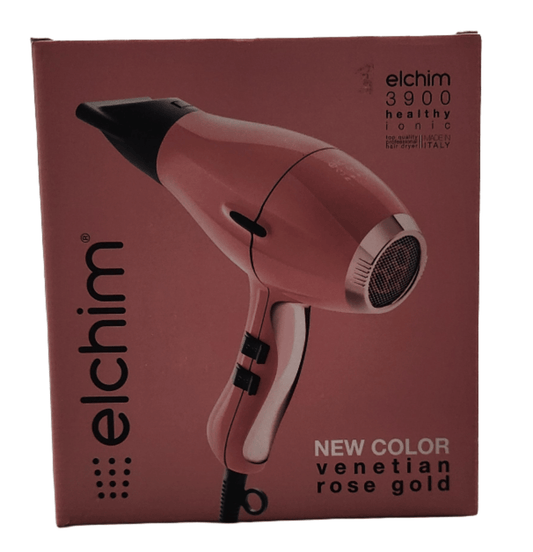 Elchim 3900 Healthy Ionic Hair Dryer – Venetian Rose Gold, Made in Italy - Unrestricted Goods