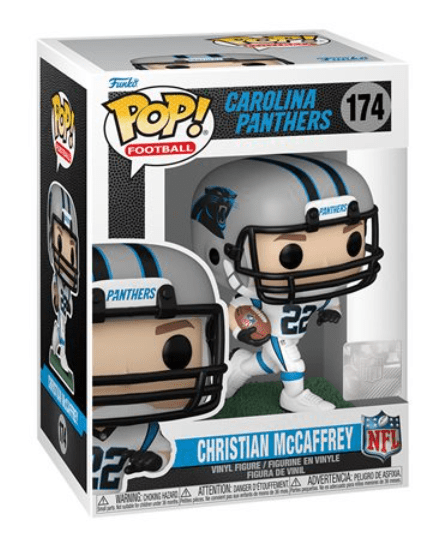 Funko Pop! NFL 174 Christian McCaffrey Vinyl Figure – Carolina Panthers (Away Uniform) - Unrestricted Goods