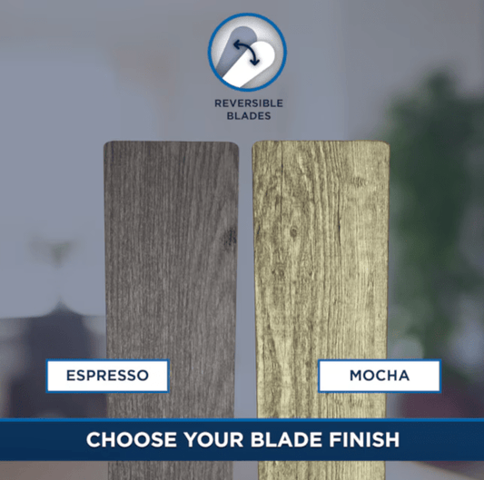 Harbor Breeze Salem 52" Matte Black Ceiling Fan – LED Light, Flush Mount, Reversible Blades Indoor and Outdoor - Unrestricted Goods