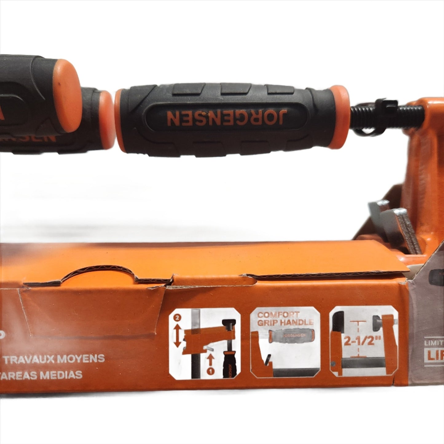 Jorgensen 4 - Piece Medium Duty Steel Bar Clamp Set – Durable Woodworking & Metalworking Tool - Unrestricted Goods