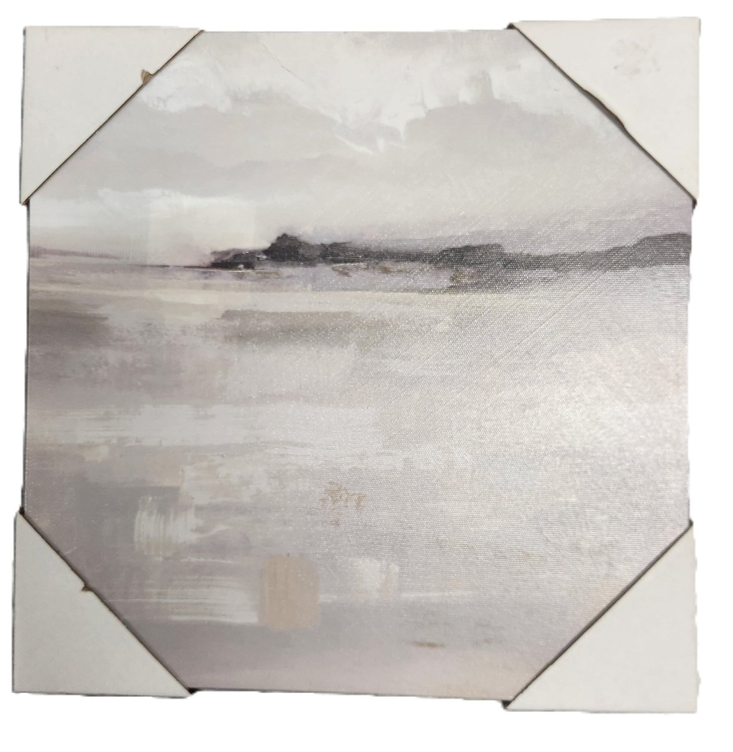 Land, Sea, and Air Wall Art – Grey Canvas Print, 12 x 12 x 1.31 Inches – Modern Square Decor for Home or Office - Unrestricted Goods