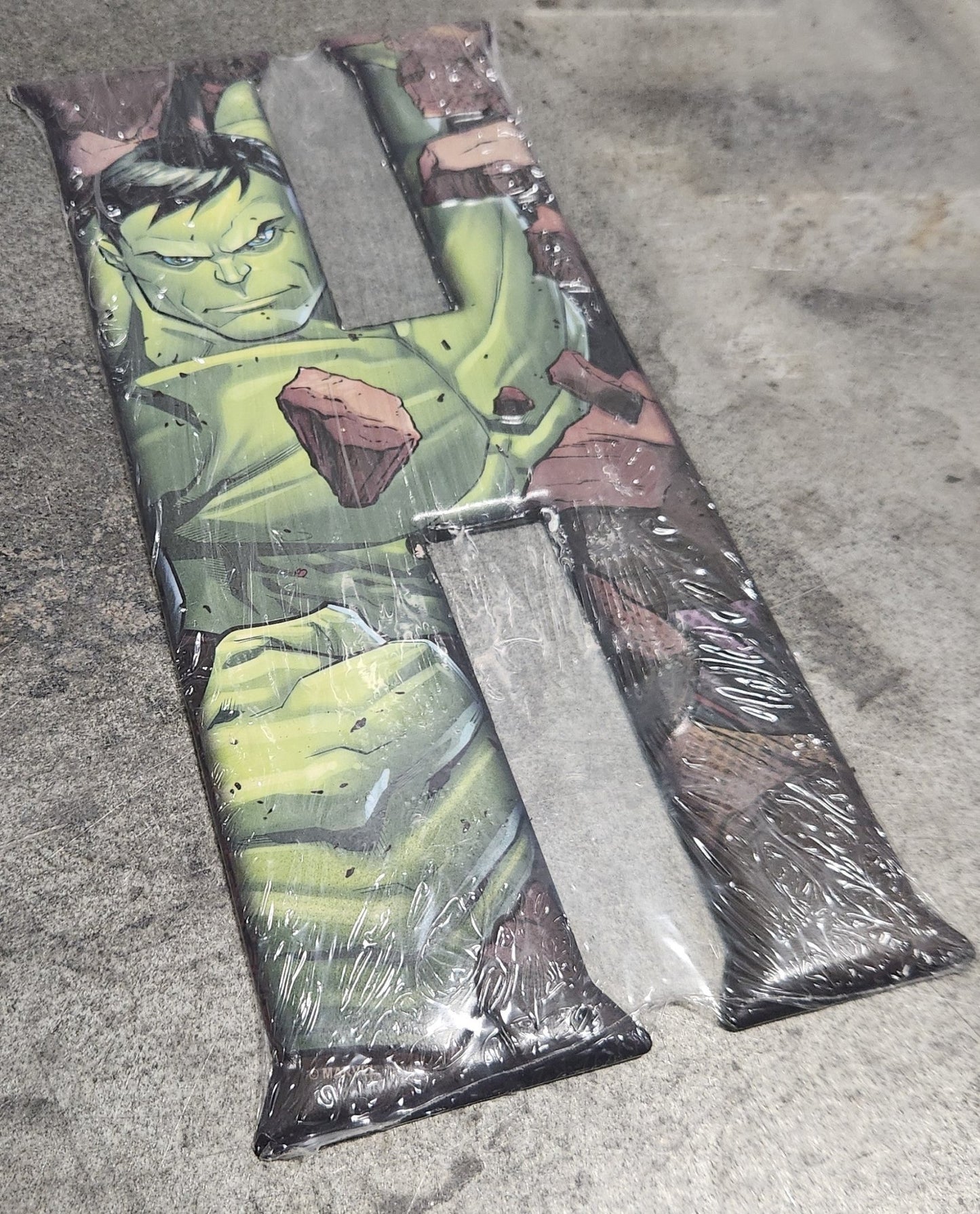 Marvel Hulk “H” Wall Decor – 5x10 Inch Wooden Sign Featuring Hulk Letter Art - Unrestricted Goods