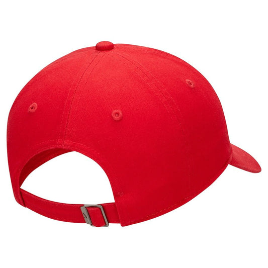 Nike Futura Wash Club Adjustable Hat – Red Unisex Organic Cotton Cap with Embroidered Logo - Unrestricted Goods