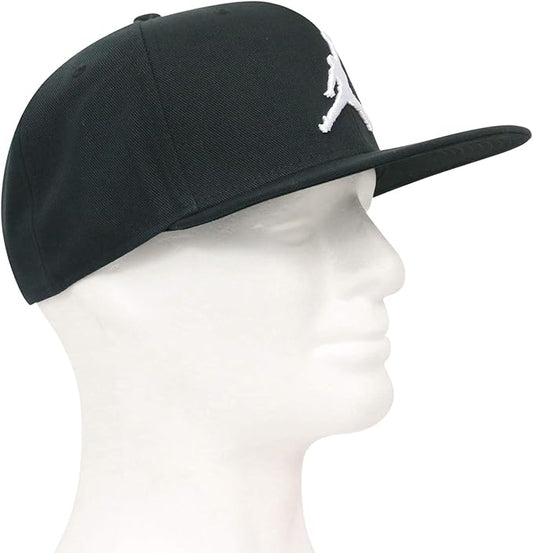 Nike Jordan Pro Jumpman Snapback Hat – Men's & Unisex Adjustable Cap Black and White - Unrestricted Goods