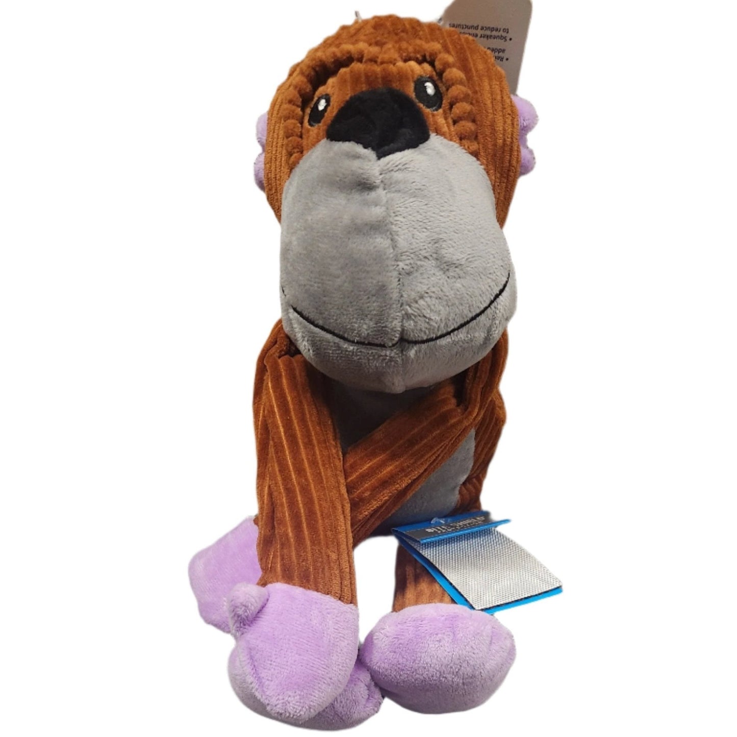 Top Paw Tuff Ballistic Dog Toy - Monkey with Squeaker - Unrestricted Goods