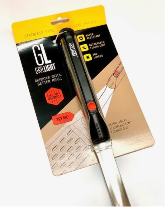 Grilllight LED Grill Spatula – Stainless Steel BBQ Tool with Built - In Flashlight 18in Waterproof Grill Accessory - Unrestricted Goods