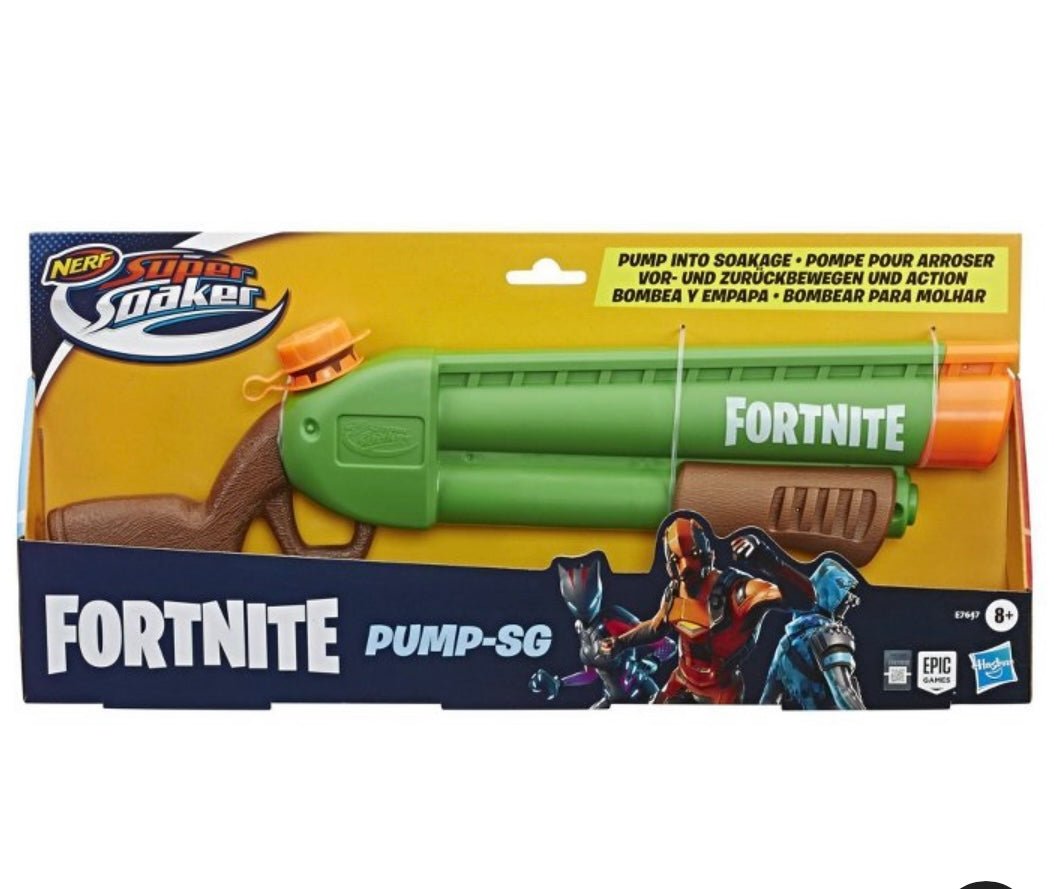 NERF Fortnite Pump - SG Super Soaker – Pump - Action Water Blaster for Outdoor Fun - Unrestricted Goods