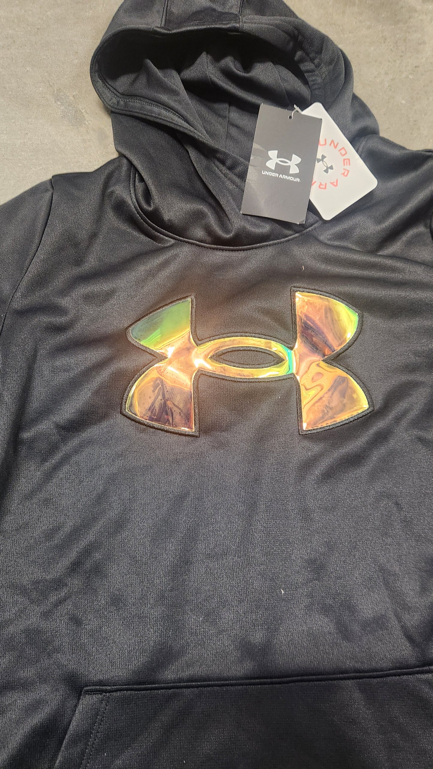 Under Armor, Black Comfort Fit Sweatshirt, YXL
