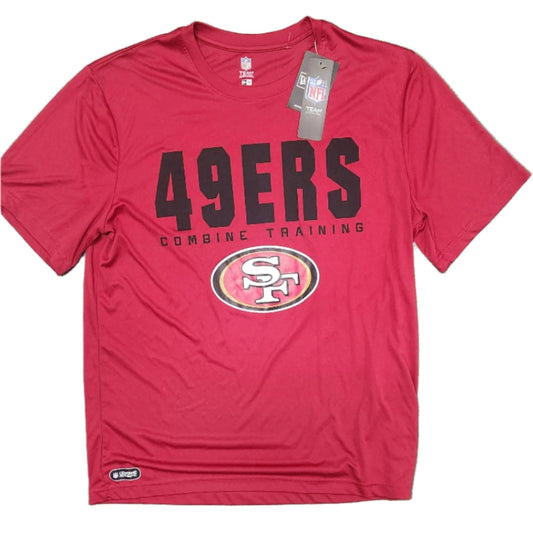 49er Training Shirt, Black/Red/White/Gold, With Bold Logo