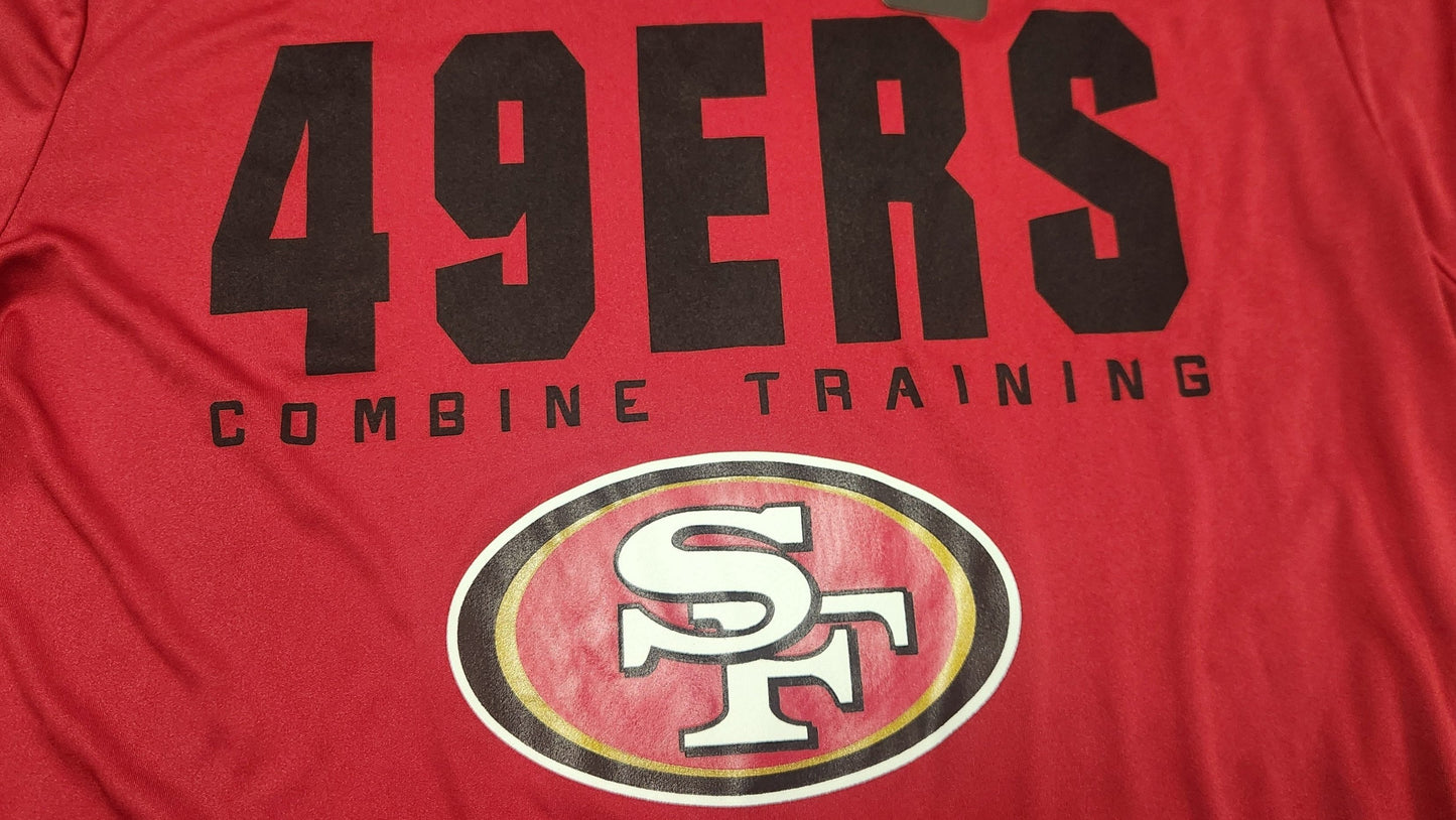 49er Training Shirt, Black/Red/White/Gold, With Bold Logo