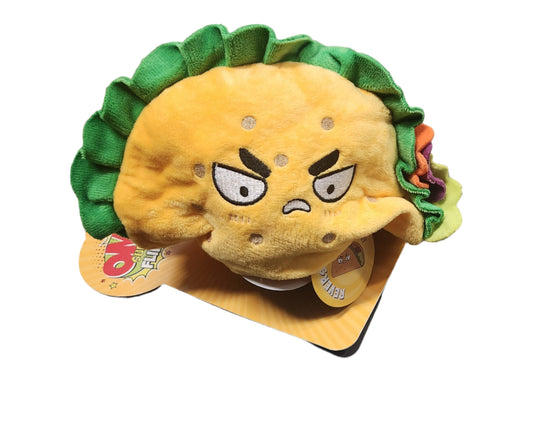 OMG! Suprise Flip Dog Toy, Avocado/ Taco with Squeaker