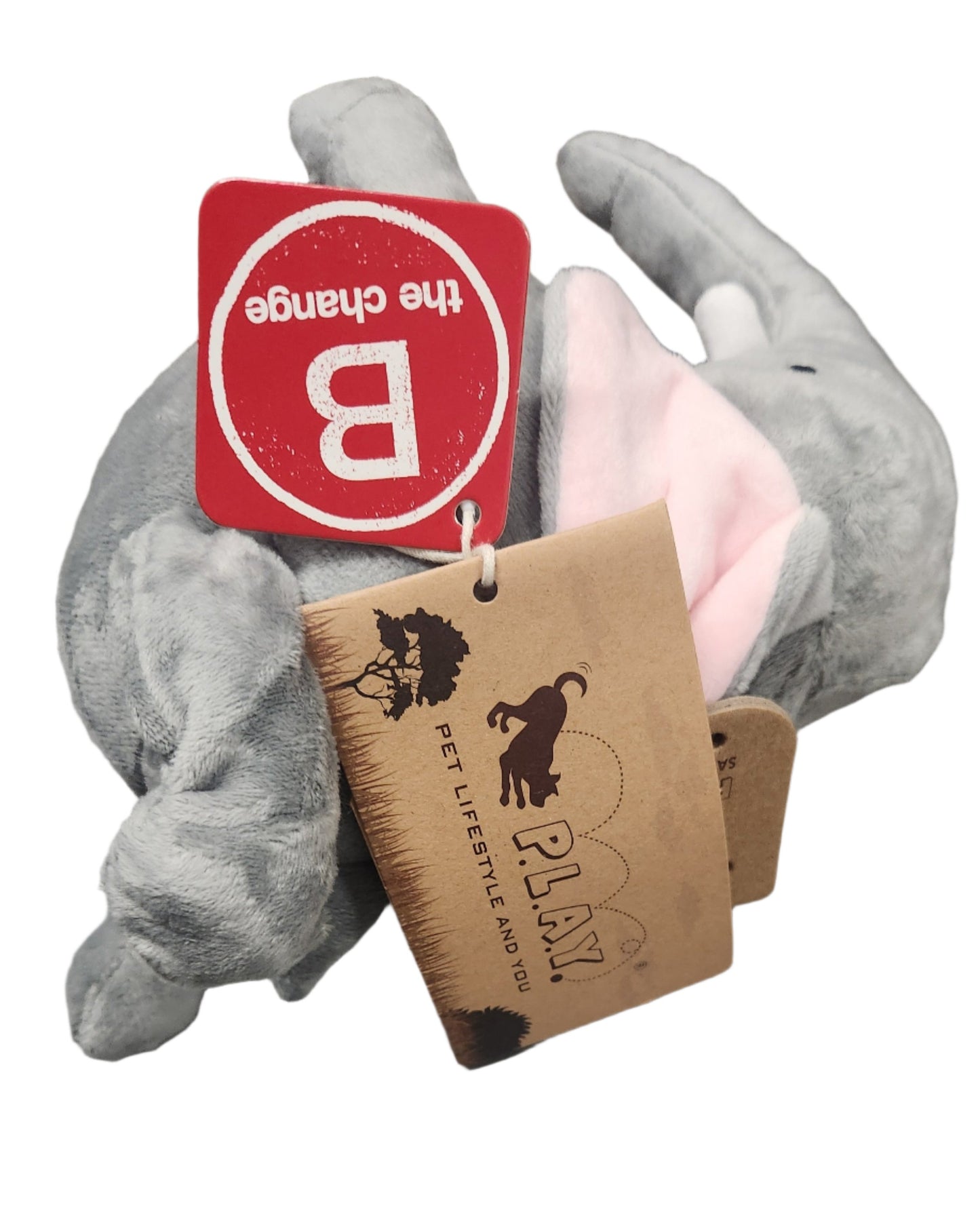 P.L.A.Y Elephant Dog Toy with Squeaker