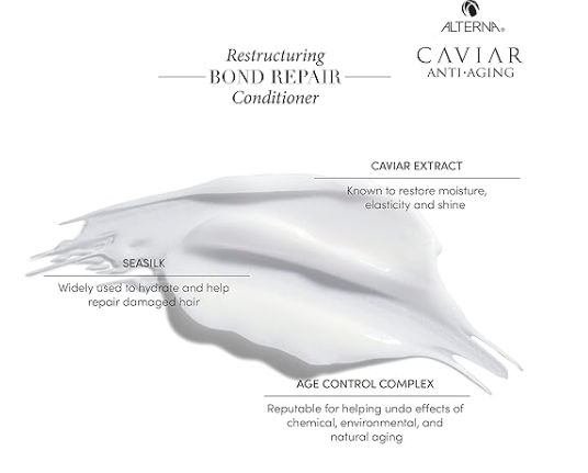 CAVIAR Anti-Aging Restructuring Bond Repair Conditioner, or Brittle, Damaged and Split Ends, Repairs, Strengthens & Protects Damaged Hair, Sulfate Free