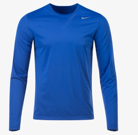 Nike Legend Long Sleeve Poly T-Shirt Medium - Royal blue