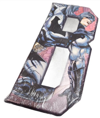 DC Batman ‘B’ Wall Art – 5x10 Inch Wooden Sign Featuring Iconic Batman Letter Design – Superhero Room Decor for Fans & Kids - Unrestricted Goods