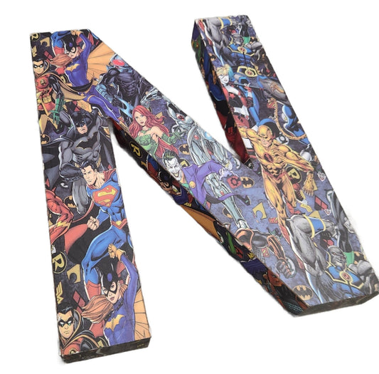 DC Comics 3D Wall Art – Letter N | Superhero Decor 8x10 Inch Print - Unrestricted Goods