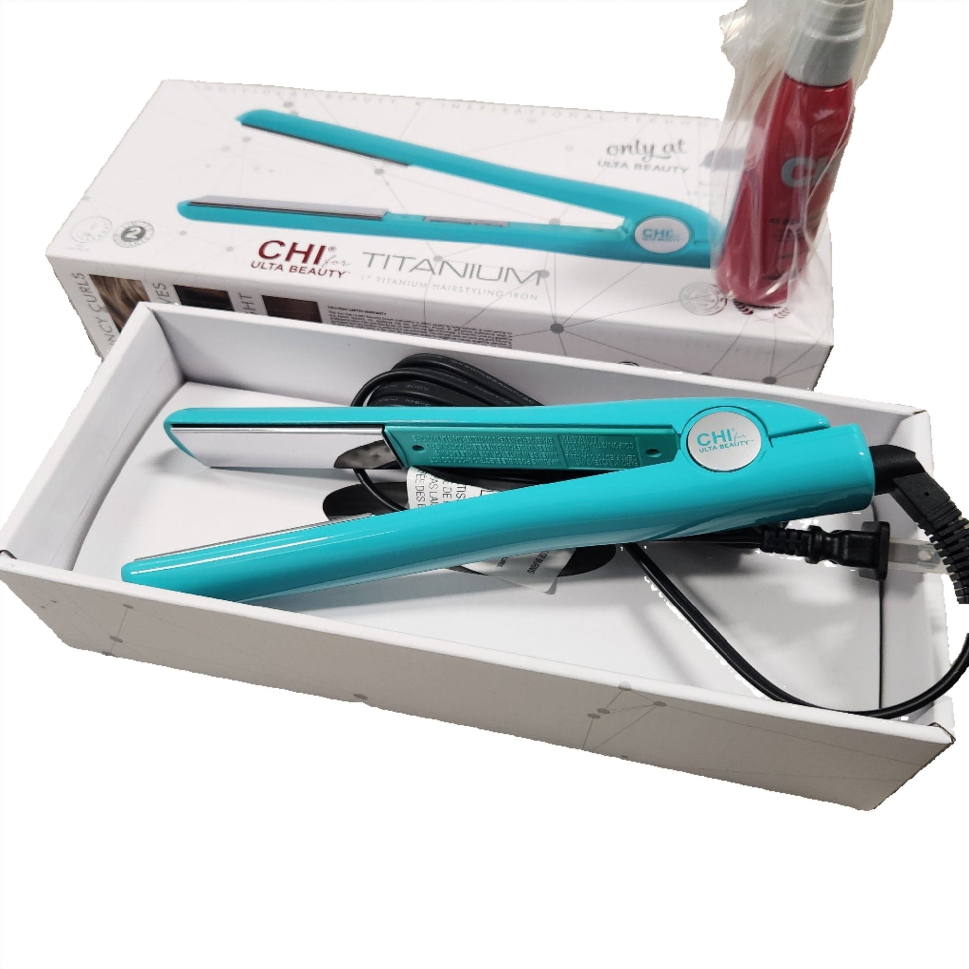 HI Titanium 1" Flat Iron – Teal ULTA Exclusive Hair Straightener - Unrestricted Goods