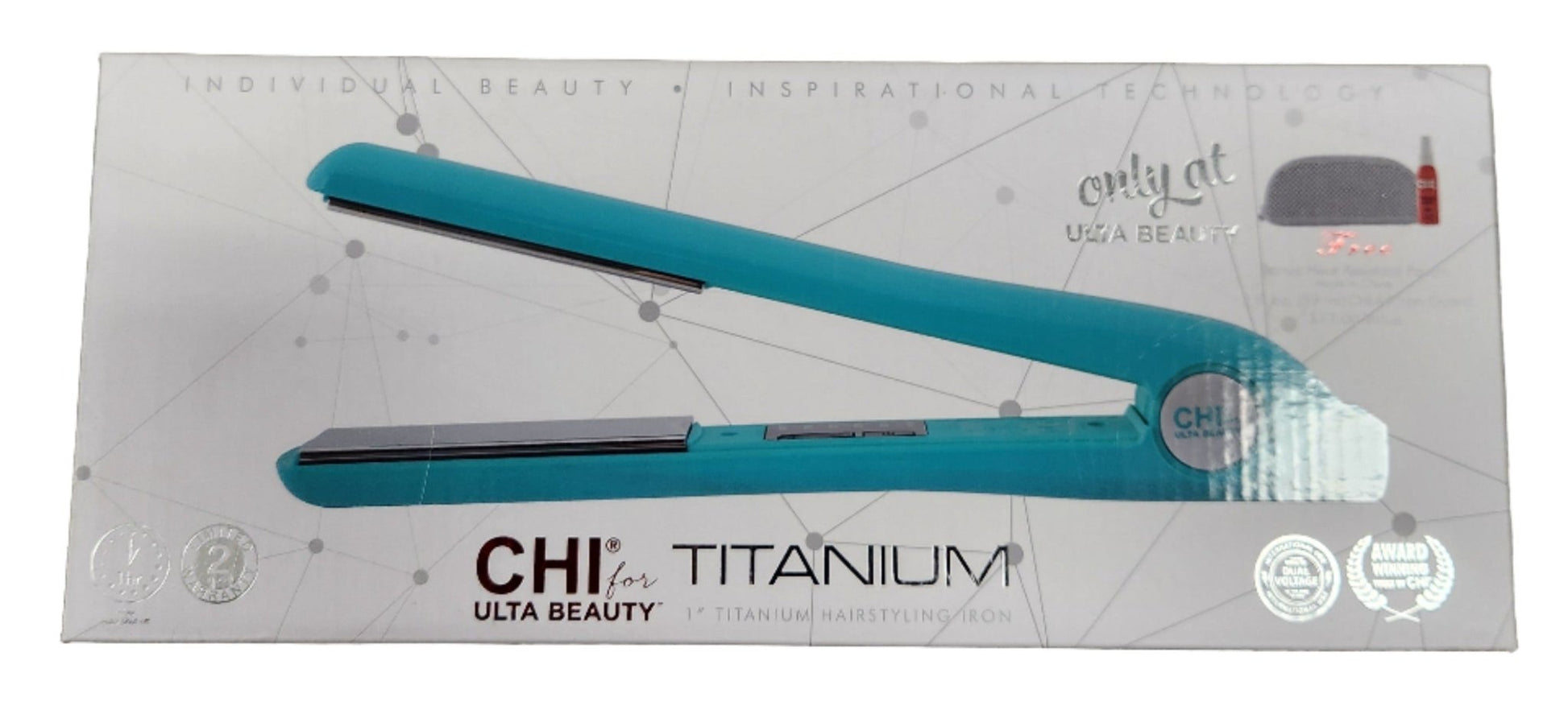 HI Titanium 1" Flat Iron – Teal ULTA Exclusive Hair Straightener - Unrestricted Goods