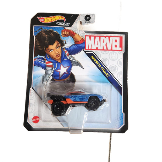 Hot Wheels Marvel America Chavez Character Car – 1:64 Scale by Mattel - Unrestricted Goods