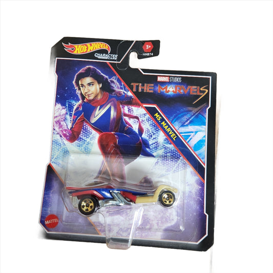 Hot Wheels Marvel Ms. Marvel Character Car – 1:64 Scale Die - Cast by Mattel - Unrestricted Goods