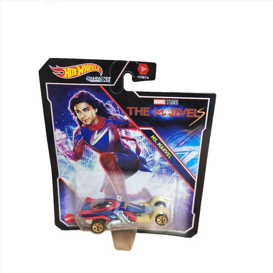 Hot Wheels Marvel Ms. Marvel Character Car – 1:64 Scale Die - Cast by Mattel - Unrestricted Goods