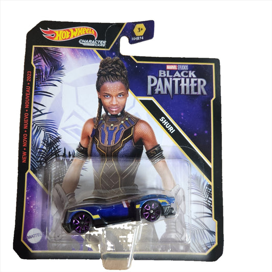 Hot Wheels Marvel Shuri Character Car – Black Panther Disney 100 Edition by Mattel (1:64 Scale Die - Cast) - Unrestricted Goods