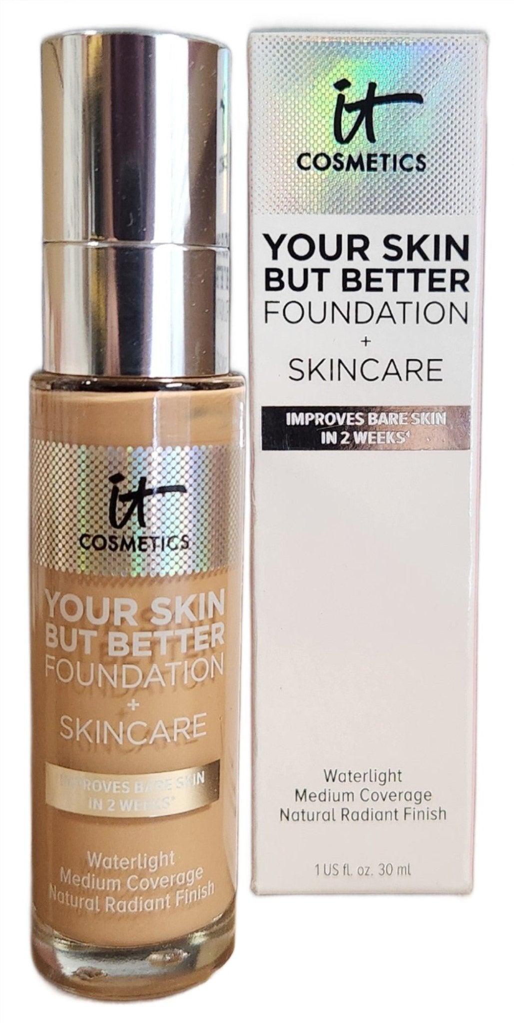 IT Cosmetics Your Skin But Better Foundation + Skincare – Tan Cool 40 - Unrestricted Goods