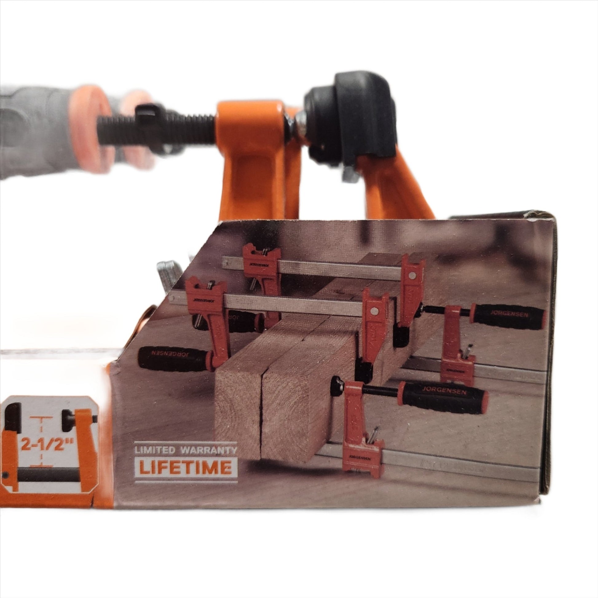 Jorgensen 4 - Piece Medium Duty Steel Bar Clamp Set – Durable Woodworking & Metalworking Tool - Unrestricted Goods