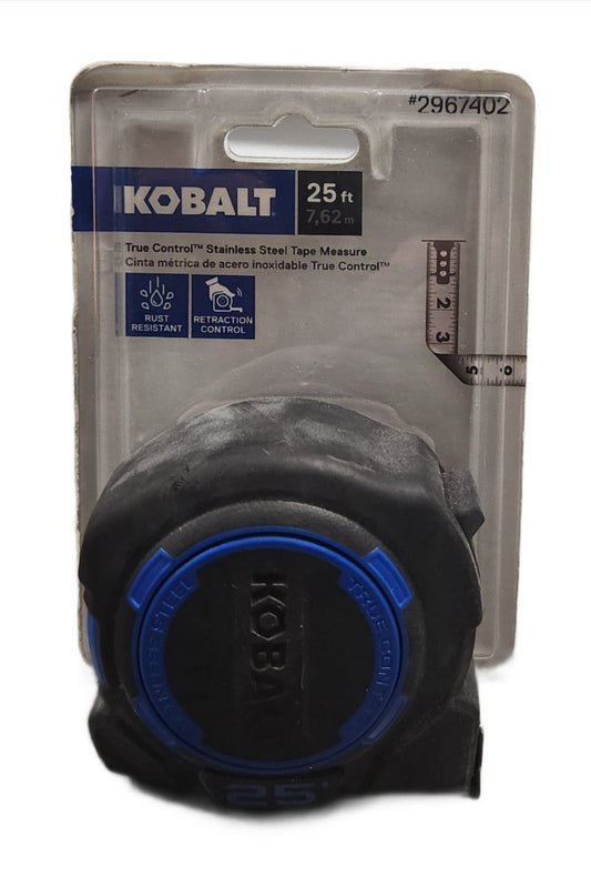 Kobalt 25 - ft Stainless Steel Tape Measure – Heavy - Duty, Rust - Resistant Measuring Tool - Unrestricted Goods