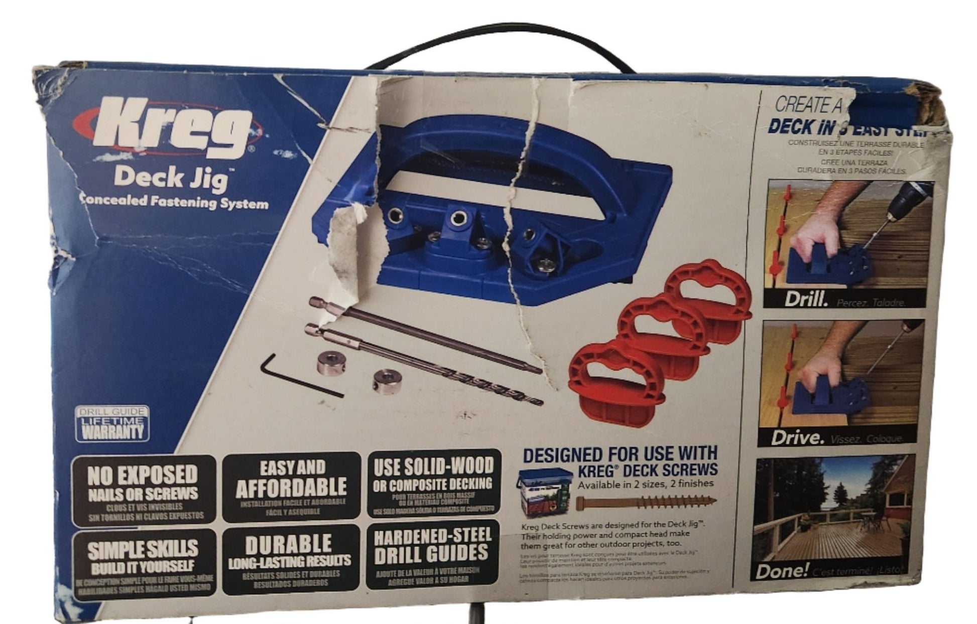 Kreg Deck Jig System – Concealed Fastening Tool for Deck Installation - Unrestricted Goods