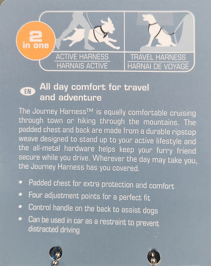Kurgo Journey Air Dog Harness – Large Grey/Blue No - Pull Vest for Active Dogs, Hiking & Walking - Unrestricted Goods