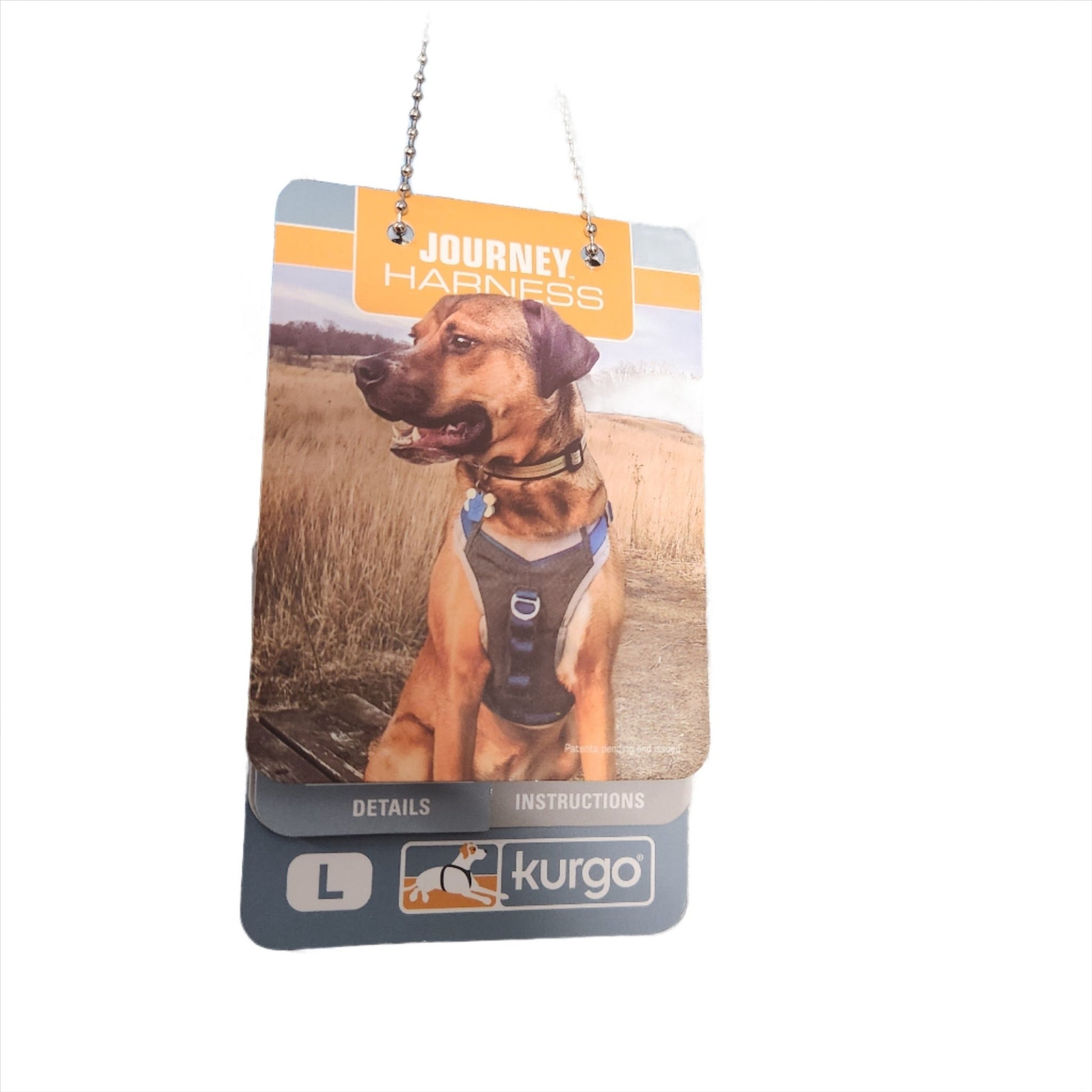 Kurgo Journey Air Dog Harness – Large Grey/Blue No - Pull Vest for Active Dogs, Hiking & Walking - Unrestricted Goods