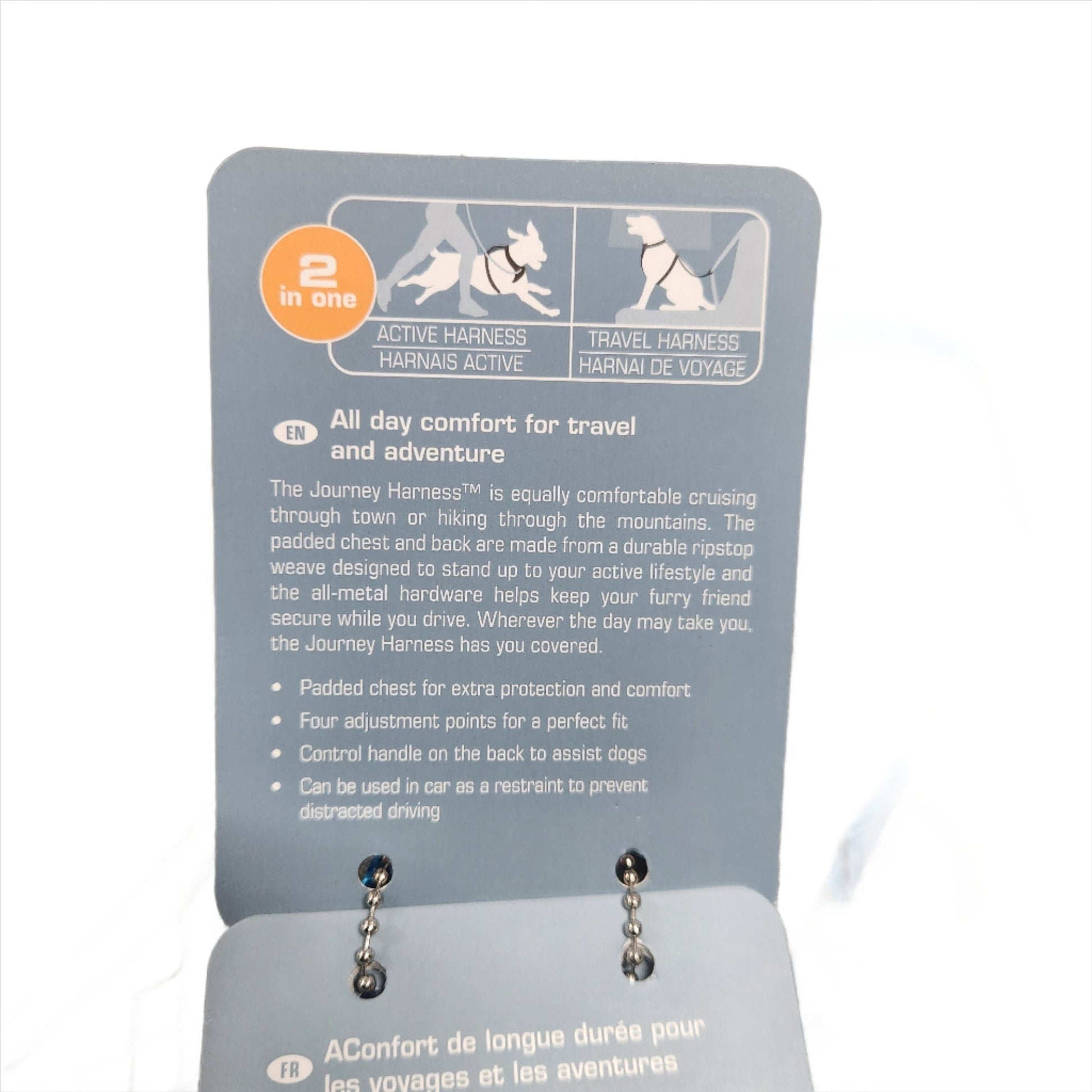Kurgo Journey Air Dog Harness – Large Grey/Blue No - Pull Vest for Active Dogs, Hiking & Walking - Unrestricted Goods
