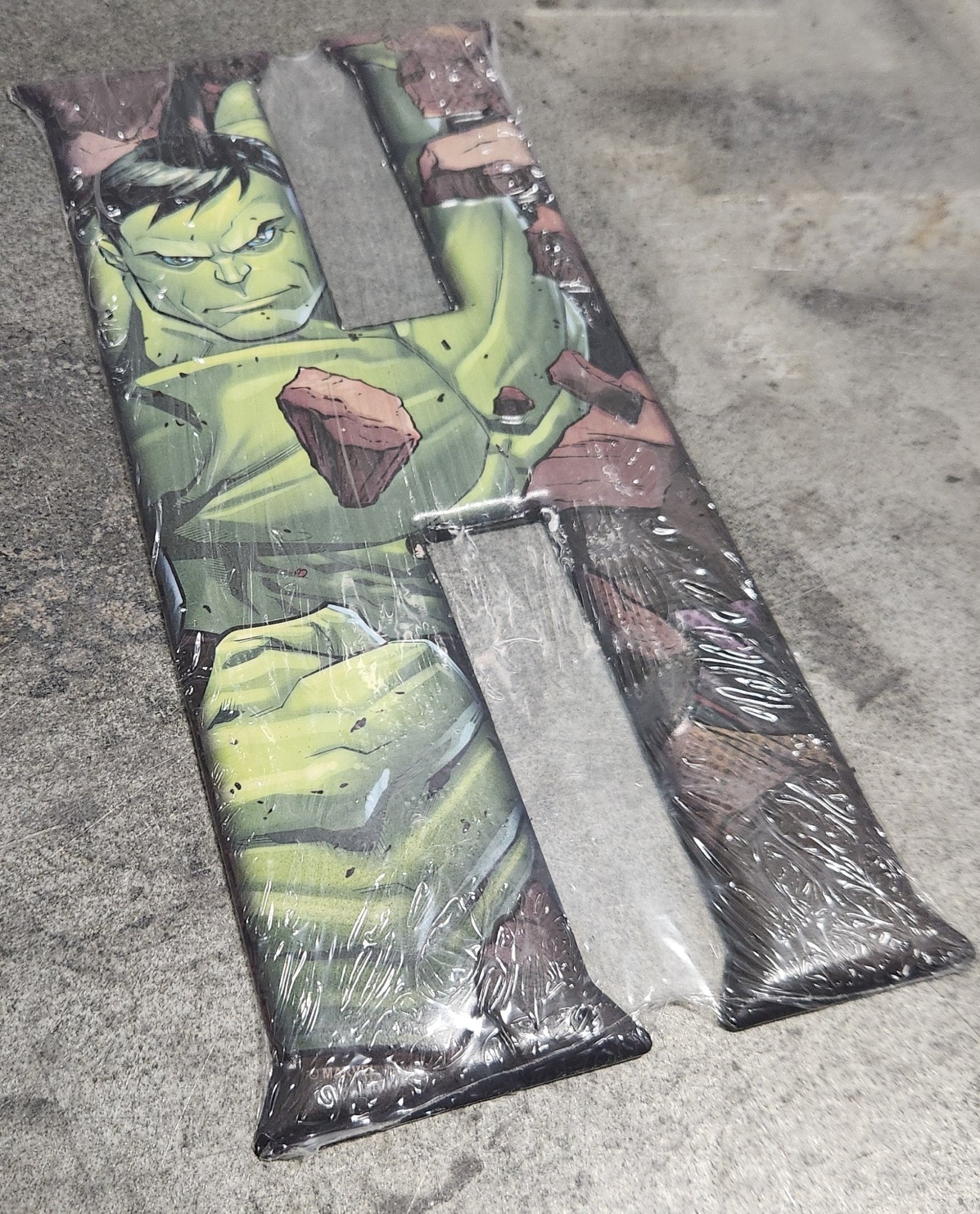 Marvel Hulk “H” Wall Decor – 5x10 Inch Wooden Sign Featuring Hulk Letter Art - Unrestricted Goods
