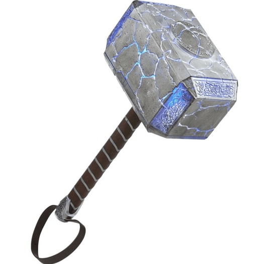 Marvel Legends Thor Mjolnir Premium Electronic Roleplay Hammer – Lights & Sound FX, Multicolor - Unrestricted Goods