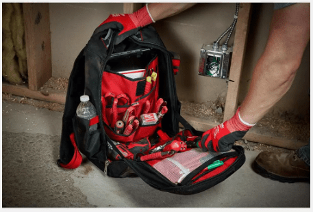 Milwaukee Low Profile Tool Backpack 22 Pockets - Unrestricted Goods