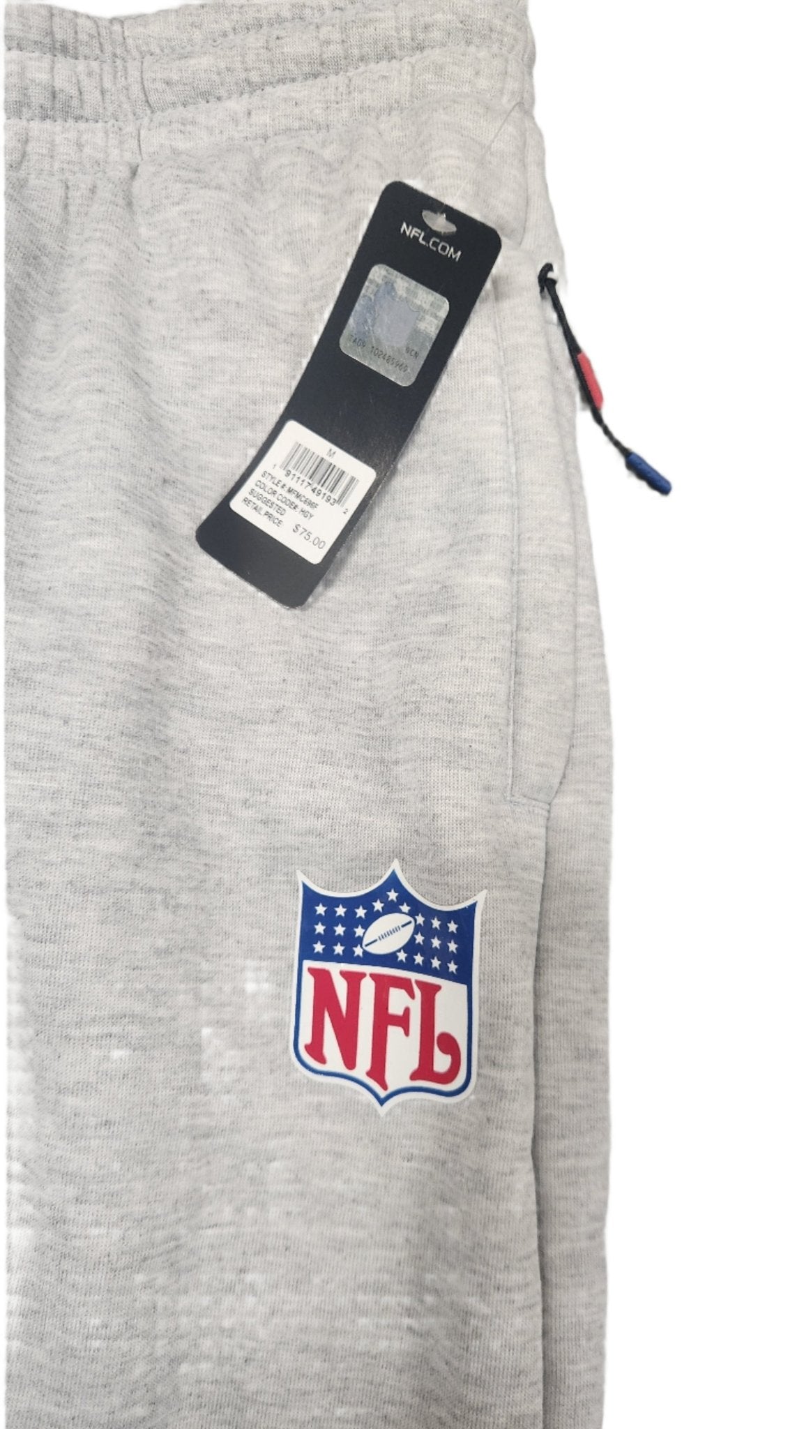 NFL Jogger Sweatpants – Comfort Fit, Elastic Waistband, Zipper Pockets, Medium Size - Unrestricted Goods