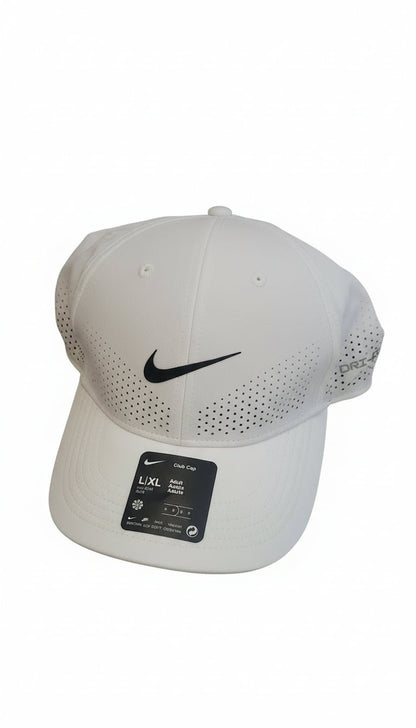 Nike Dri - FIT ADV Club Aerobill White Cap FB5636 - 100 L/XL – Lightweight & Breathable - Unrestricted Goods