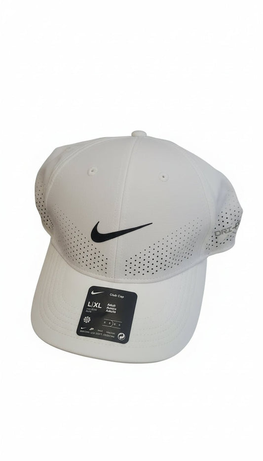 Nike Dri - FIT ADV Club Aerobill White Cap FB5636 - 100 L/XL – Lightweight & Breathable - Unrestricted Goods
