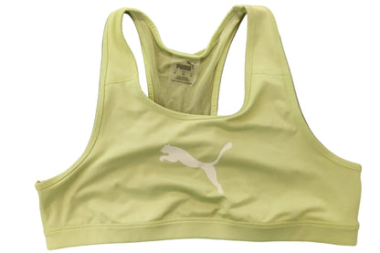 PUMA Mid‑Impact 4Keeps Sports Bra – Butterfly/Puma White – Size XL/CA TG - Unrestricted Goods