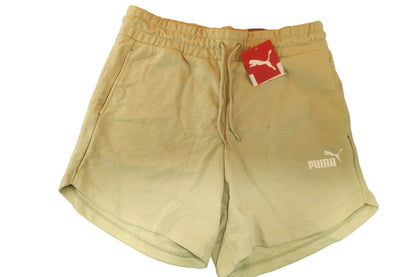 PUMA Women’s Essential High‑Waist Shorts – Spring Moss – Size M – 2 Pockets - Unrestricted Goods