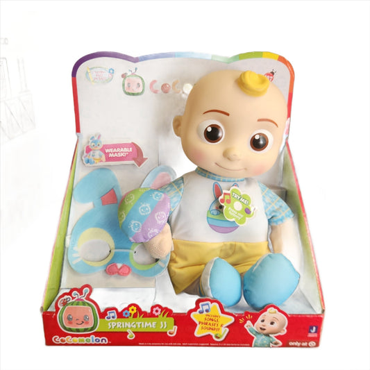 Springtime CoComelon JJ Doll – Easter Bunny Plush with Sounds and Egg Accessory - Unrestricted Goods