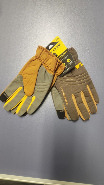 Wells Lamont Hi - Dexterity Synthetic Leather Work Gloves – 2 - Pack for Home & Jobsite - Unrestricted Goods