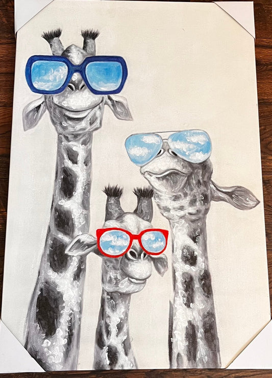 Cool Giraffes Wall Art – Quirky Safari Style for Modern Home Décor - Unrestricted Goods
