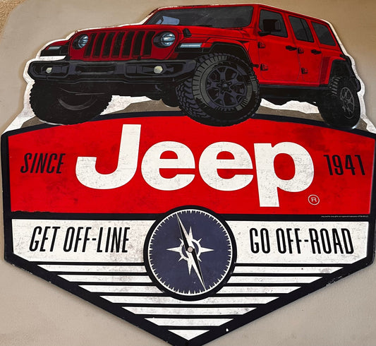 JEEP Get Off - line Go Off - Road Wall Art - Unrestricted Goods