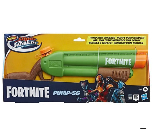 NERF Fortnite Pump - SG Super Soaker – Pump - Action Water Blaster for Outdoor Fun - Unrestricted Goods