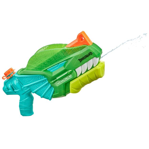 NERF Super Soaker DinoSquad Dino - Soak Water Blaster – Dilophosaurus - Inspired Pump Action Toy for Outdoor Summer Fun - Unrestricted Goods